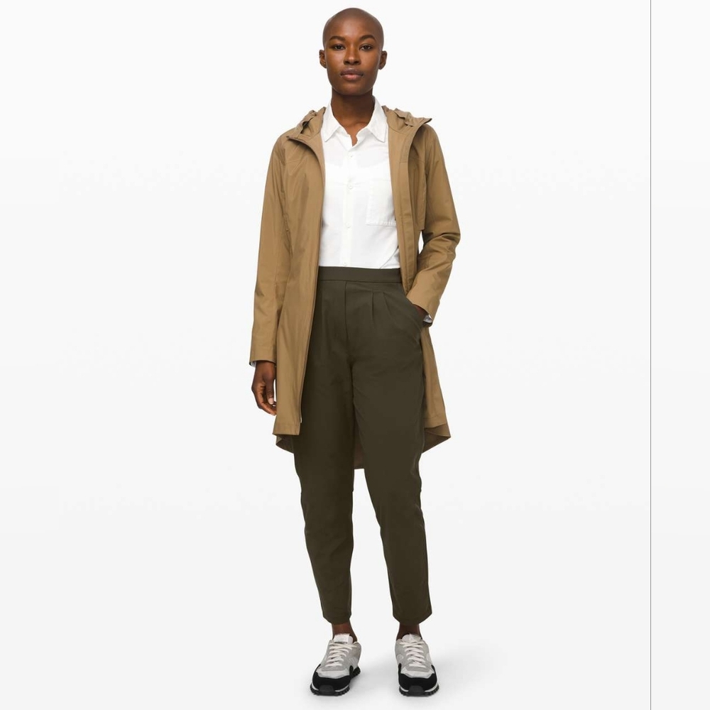 LULULEMON ATHLETICA ESSENTIALS HR TROUSERS DARK OLIVE SZ 10
